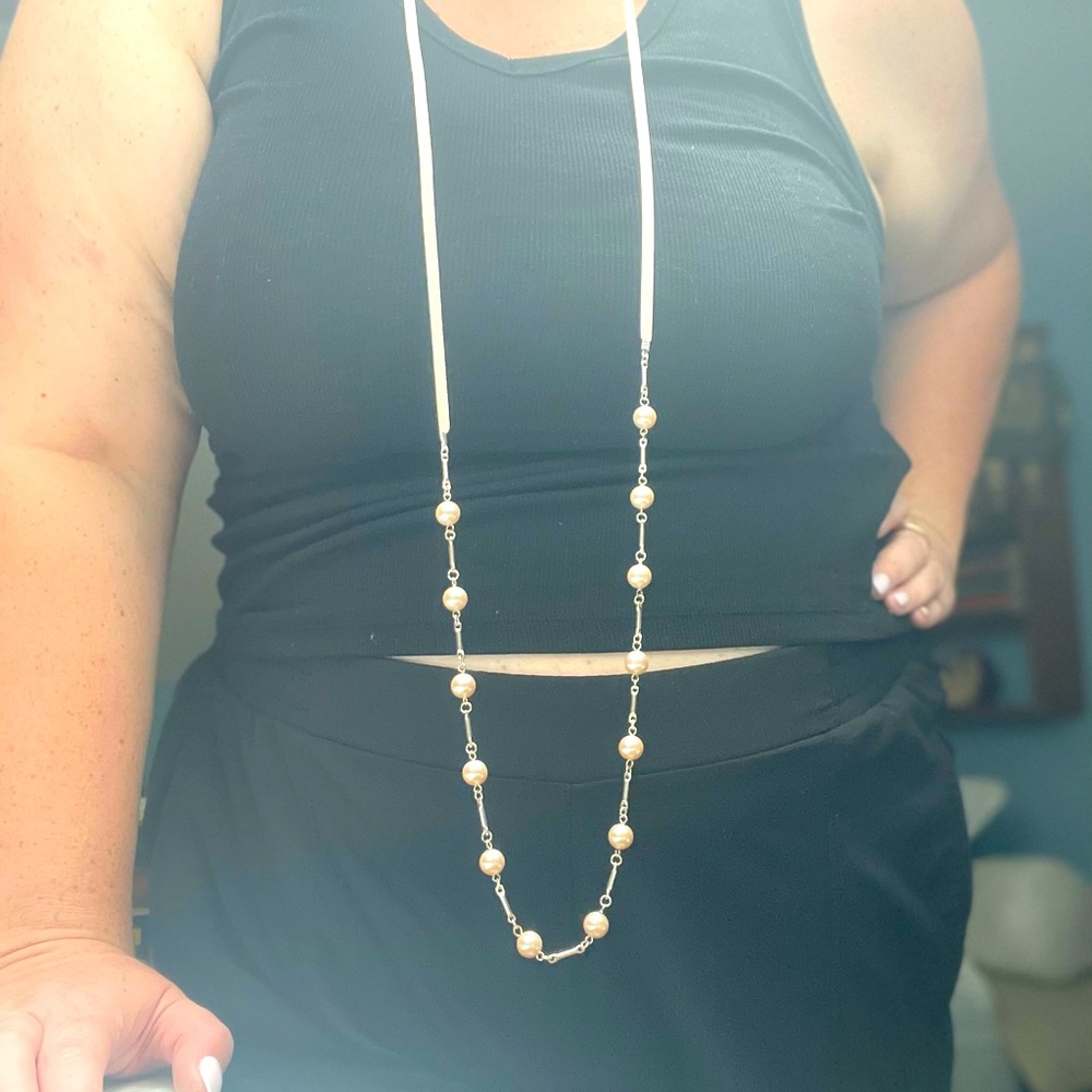 Adjustable Pearl Necklace